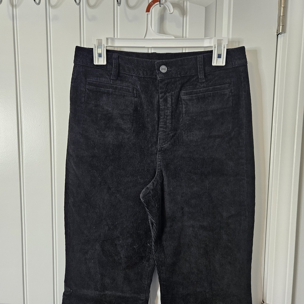 J.Crew Vintage Flare Pant In Corduroy Black Women's Size 28 - Picture 2 of 8